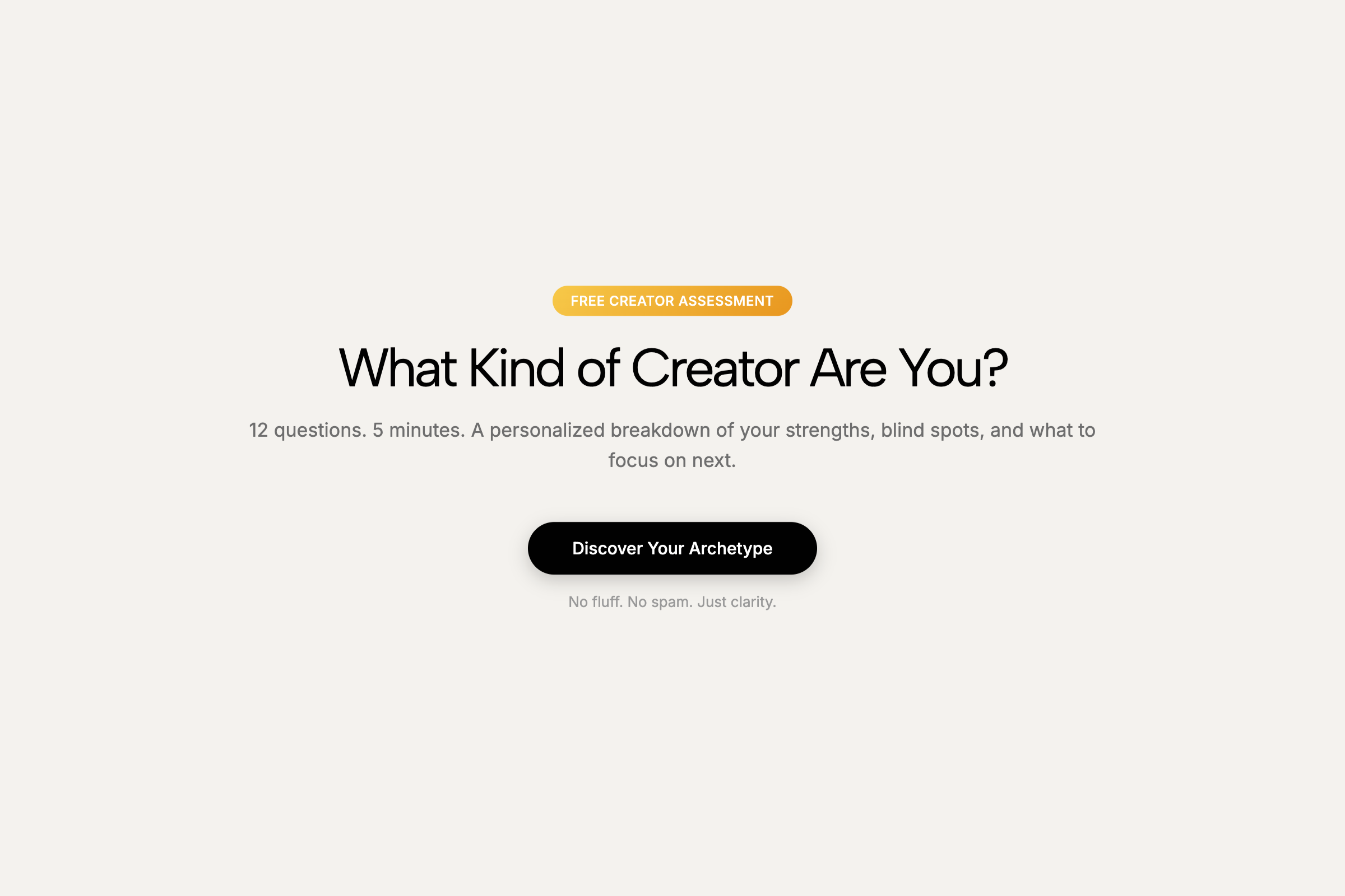 Creator Quiz
